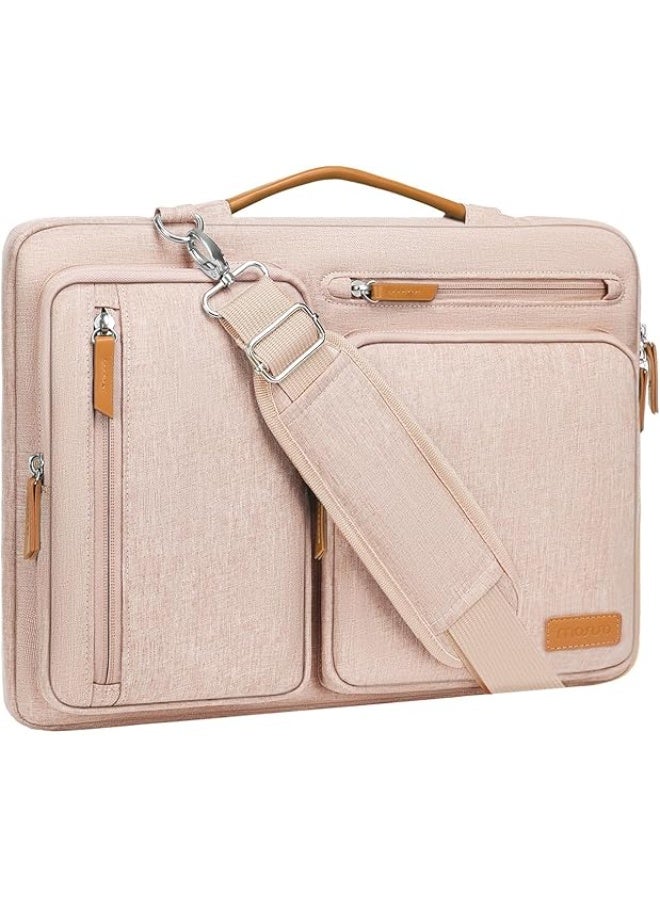 MOSISO 360° Protective Laptop Shoulder Bag 15–15.6 Inch, Compatible with MacBook Pro 16, HP, Dell, Lenovo, Asus, Shockproof Carrying Case with Side Opening Zipper, Adjustable Strap & Pockets - Image 1