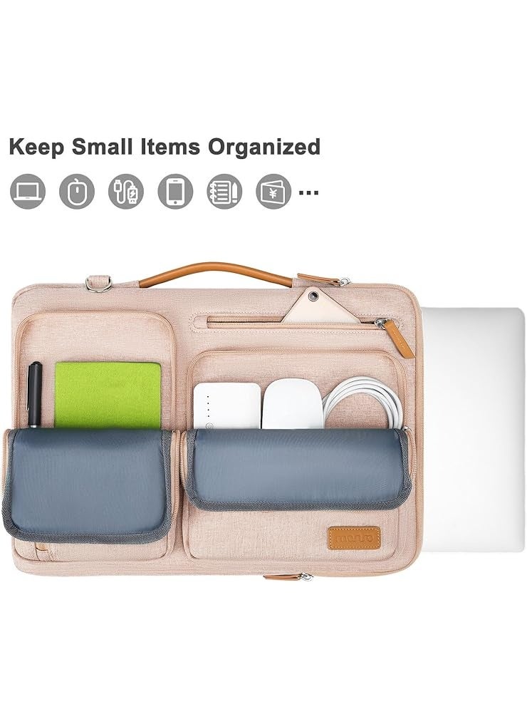 MOSISO 360° Protective Laptop Shoulder Bag 15–15.6 Inch, Compatible with MacBook Pro 16, HP, Dell, Lenovo, Asus, Shockproof Carrying Case with Side Opening Zipper, Adjustable Strap & Pockets - Image 2