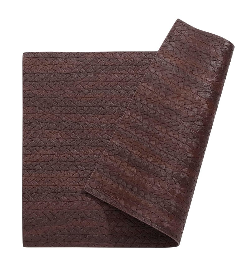 OBSESSIONS Set of 6 Premium Chocolate PVC Table Placemats (30x45 cm) - Heat Resistant, Water Repellent, Wipeable, Stain Resistant, and Easy to Maintain - Perfect for Protecting Your Dining Table - Image 3
