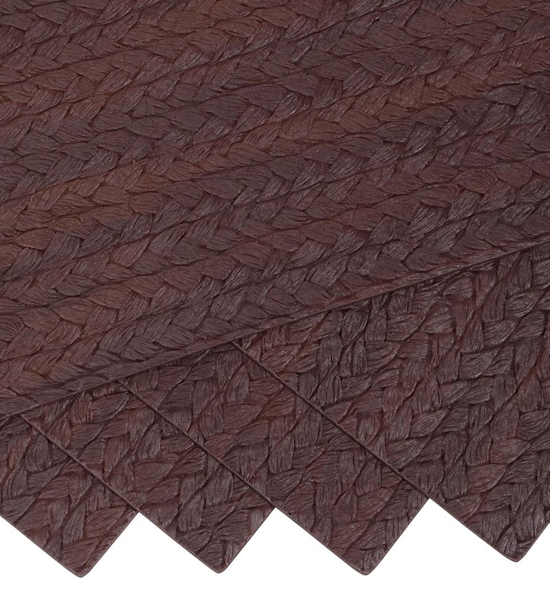 OBSESSIONS Set of 6 Premium Chocolate PVC Table Placemats (30x45 cm) - Heat Resistant, Water Repellent, Wipeable, Stain Resistant, and Easy to Maintain - Perfect for Protecting Your Dining Table - Image 5