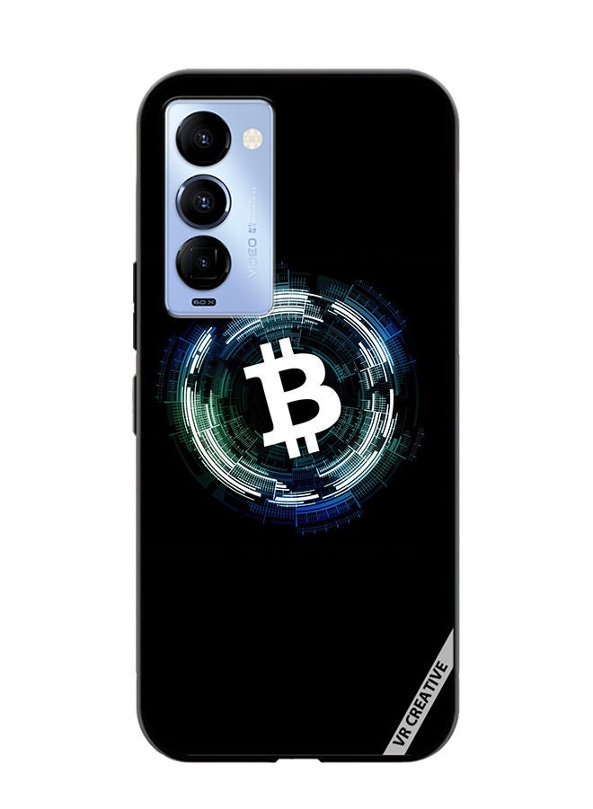 VR CREATIVE Protective Case Cover For Tecno Camon 18/18 P Bitcoin Design Multicolour - Image 1
