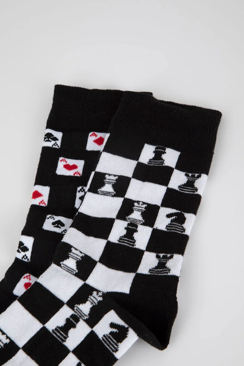 Defacto  Man 2 piece Long sock for Men | Best Price UAE