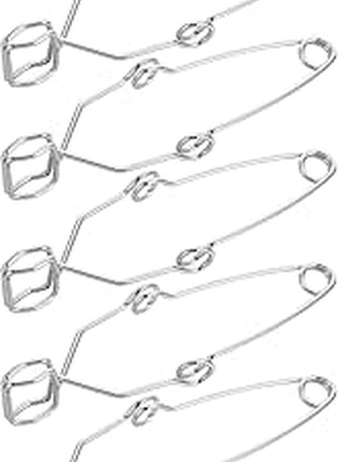Iron Test Tube Clamps Laboratory Holder 5 Pcs Spring Metal Clips Scientific Experiment - Image 1