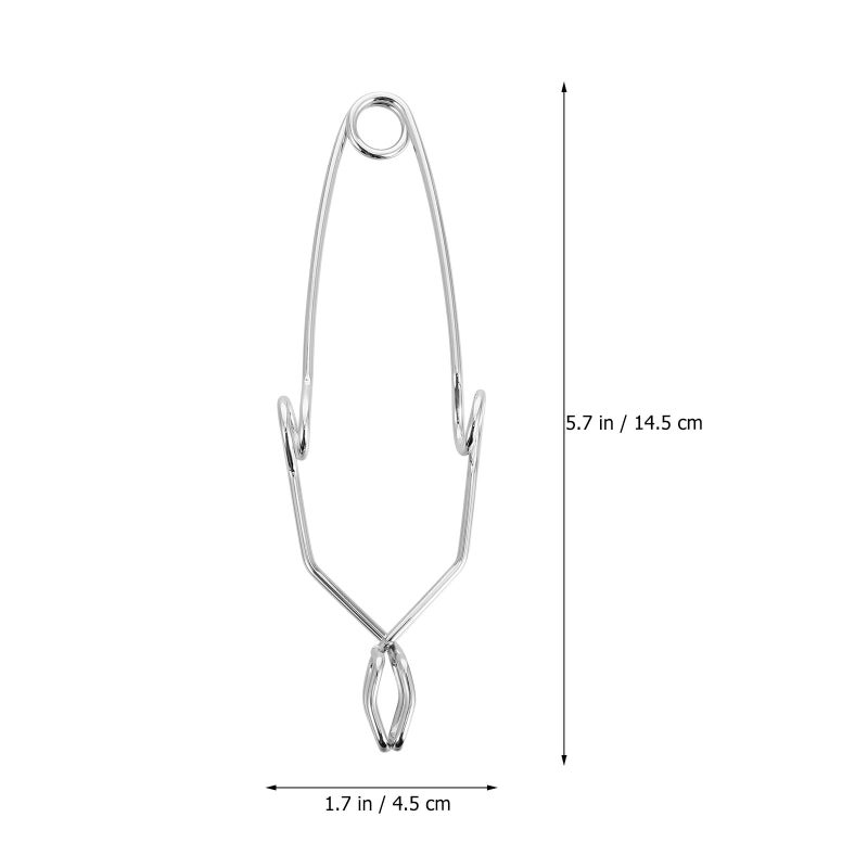 Iron Test Tube Clamps Laboratory Holder 5 Pcs Spring Metal Clips Scientific Experiment - Image 3