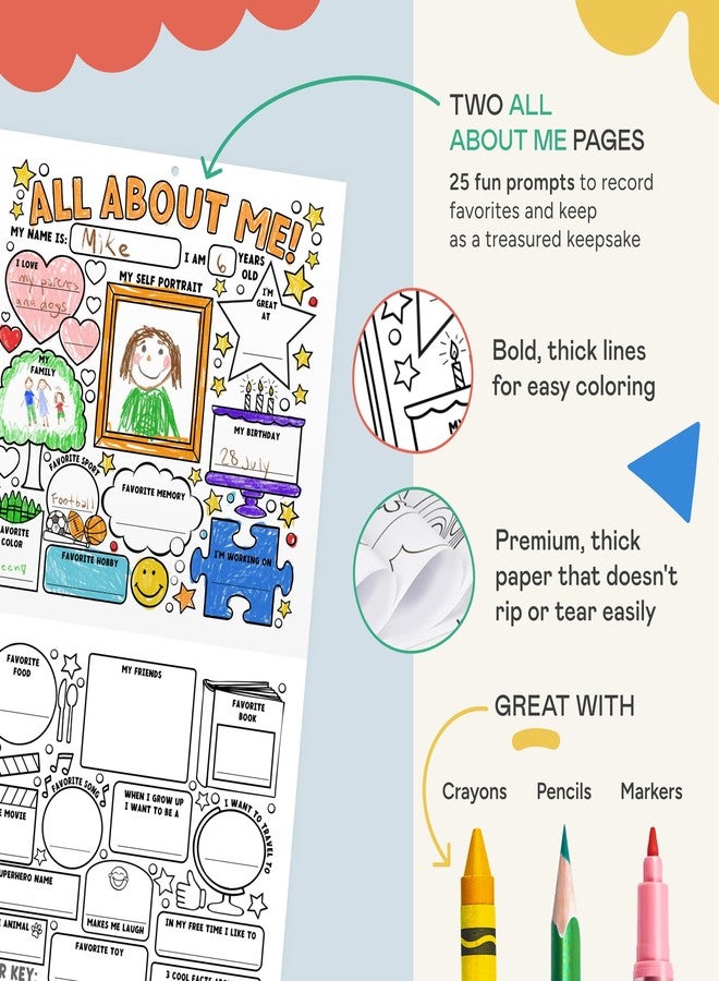تايني إكسبريشنز تقويم تلوين وأنشطة ممتع للأطفال من Tiny Expressions، بدون تاريخ، مقاس 12×12 بوصة، تلوين وأنشطة شهرية، تقويم تعليمي للمدرسة والمنزل - Image 5