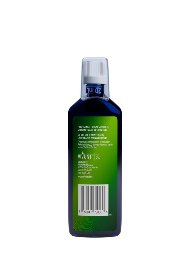 AXIV DM Max Liquid Cough & Cold Medicine for Adults, Cold and Flu Medicine for Excess Mucus Relief, 6 fl oz - Image 3