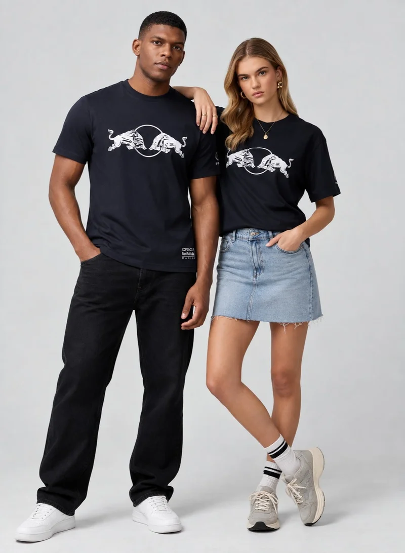 Red Bull Unisex Graphic T-Shirt - Night Sky Blue