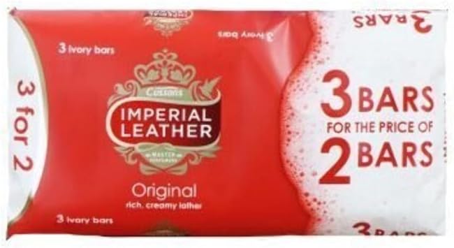 Imperial Leather Original Bar Soap Pack of 3 3 X 100g