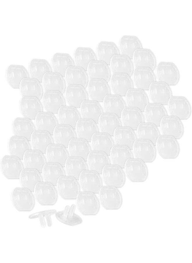 Power Gear Outlet Covers Baby Proofing Child Proof Plug Covers for Electrical Outlets Easy Install Outlet Plug Covers UL Listed Shock Prevention Clear 54615 60 Count - Image 1