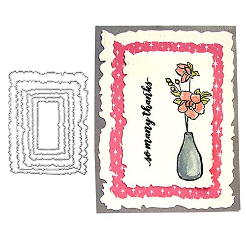Armear Cutting Dies for Card Making, Carbon Steel Rectangle Die Cuts Stencils Tool for Paper Crafting/Scrapbooking/Embossing/Photo Album Decor/DIY Craft/Gift - Image 4