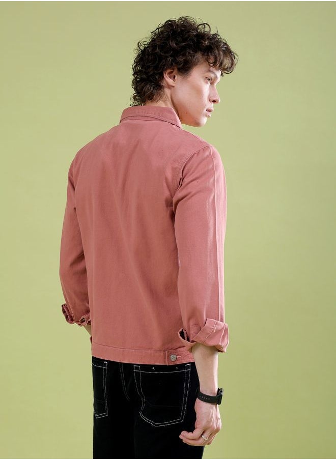 The Indian Garage Co Men Slim Fit Placement Print Trucker Jacket  - Image 2