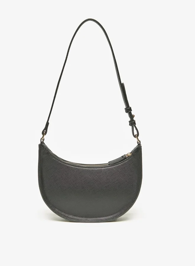 فلورا بيلا من شو إكسبرس Solid Hobo Bag with Adjustable Handle and Zip Closure