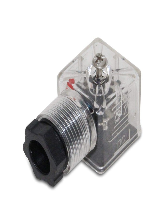 Summit Hydraulics موصل صمام لولبي ثلاثي الأطراف من نوع Summit Hydraulics DIN 43650 Type A مع مؤشر LED، 12 فولت تيار مستمر - Image 1