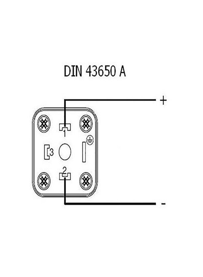 Summit Hydraulics موصل صمام لولبي ثلاثي الأطراف من نوع Summit Hydraulics DIN 43650 Type A مع مؤشر LED، 12 فولت تيار مستمر - Image 3