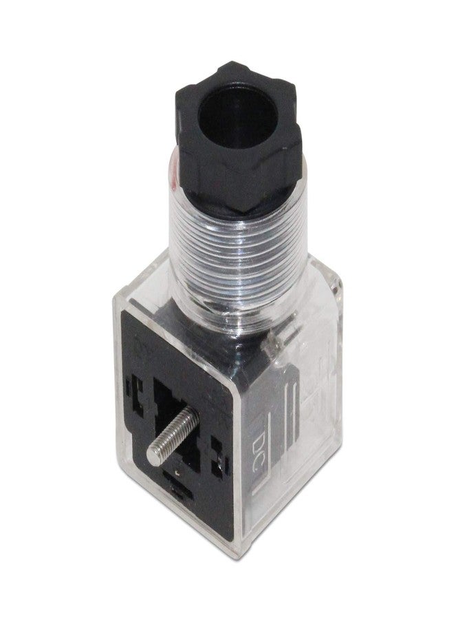 Summit Hydraulics موصل صمام لولبي ثلاثي الأطراف من نوع Summit Hydraulics DIN 43650 Type A مع مؤشر LED، 12 فولت تيار مستمر - Image 2