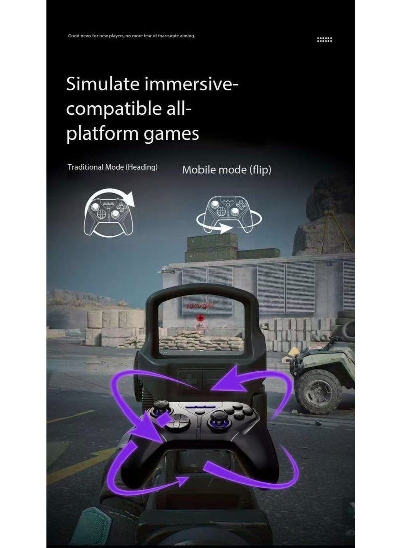 LEADJOY Professional Gamepad LeadJoy Xneo Plus Wireless Gaming Controller for Switch/Android/iOS/PC/PS4 with TMR Joysticks, Hall Linear Trigger, Four Back Keys, 1,000Hz Polling Rate, 1000mAh Battery with Smart Start-Stop Charging Dock - Image 3