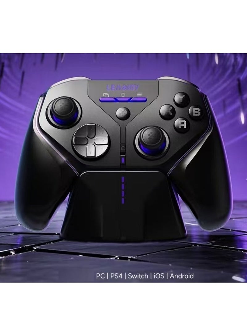 LEADJOY Professional Gamepad LeadJoy Xneo Plus Wireless Gaming Controller for Switch/Android/iOS/PC/PS4 with TMR Joysticks, Hall Linear Trigger, Four Back Keys, 1,000Hz Polling Rate, 1000mAh Battery with Smart Start-Stop Charging Dock - Image 2