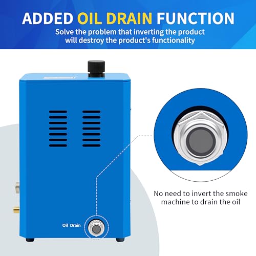 Kuntech Automotive Smoke Machine Built-in Air Pump, 12V DC Smoke Leak Detector for Pipe System, Fuel Leakage, Leakage Diagnostic Tester for All Cars, Blue - Image 2