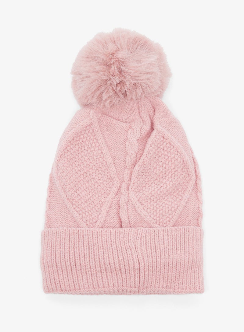 جينجر طقم قبعة، وشاح، وقفازات محبوكة من  قطع - Image 4