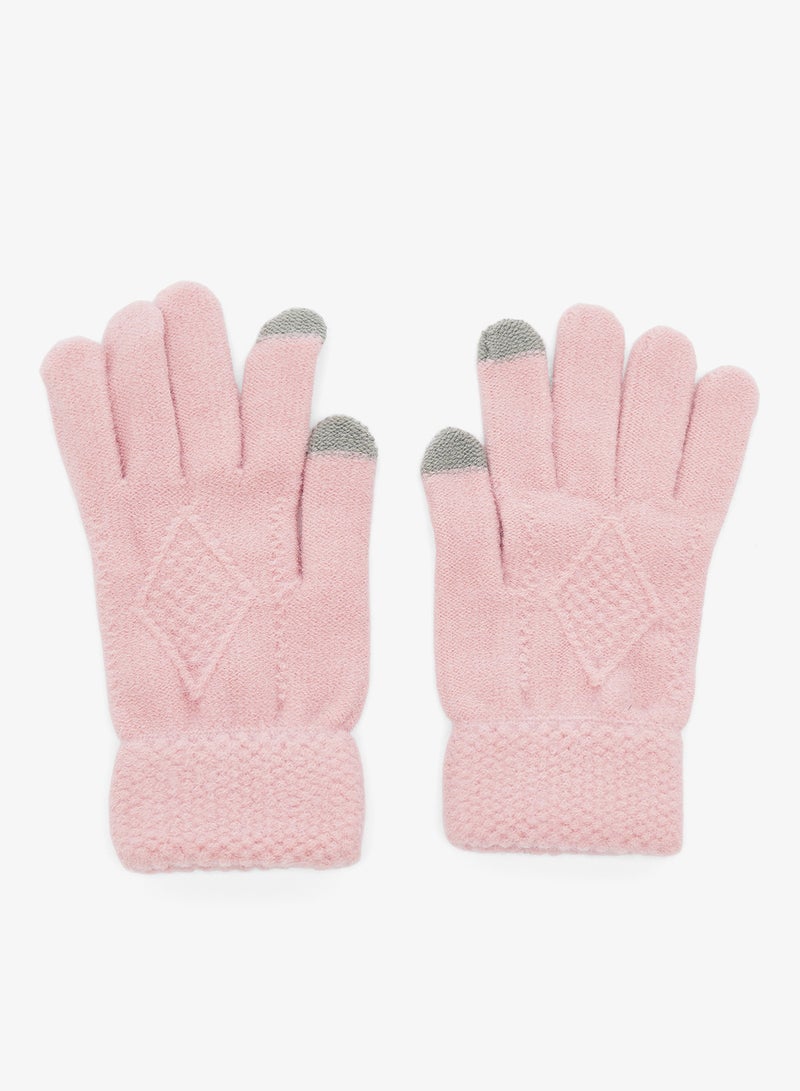 جينجر طقم قبعة، وشاح، وقفازات محبوكة من  قطع - Image 3