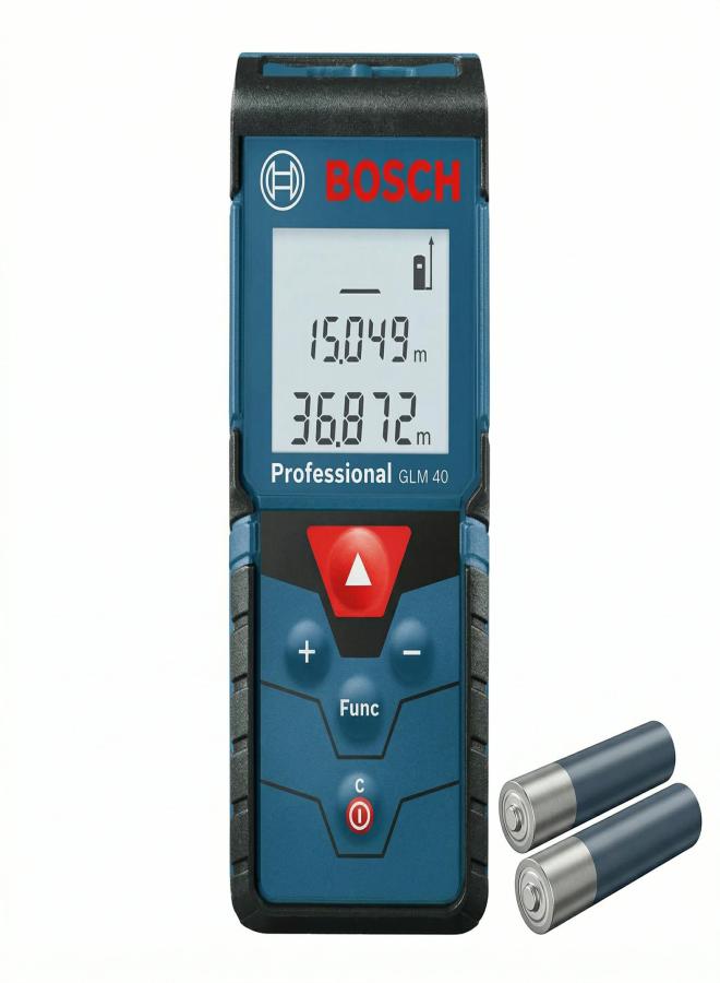 40M Laser Distance Meter, High Precision ±1.5mm Digital Laser Measure Tool, Area & Volume Calculation, Continuous Measurement, IP54 Waterproof, Portable Measuring Tool (GLM 40)