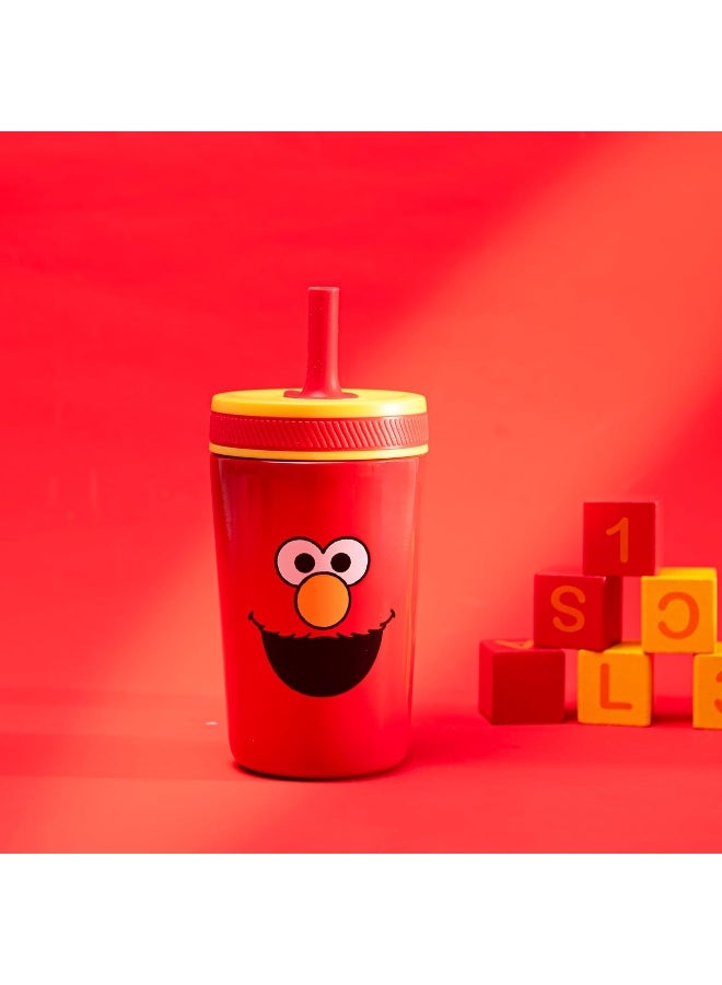 زاك ديزاينز Sesame Street Kelso Toddler Cups For Travel or At Home, 12oz Vacuum Insulated Stainless Steel Sippy Cup With Leak-Proof Design is Perfect For Kids (Elmo) - Image 3