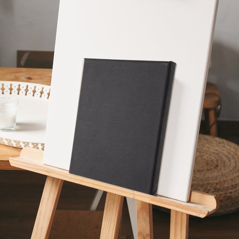 2Pcs Black Painting Canvas Professional Artist Stretched Canvas Oil Painting Frames - Image 1