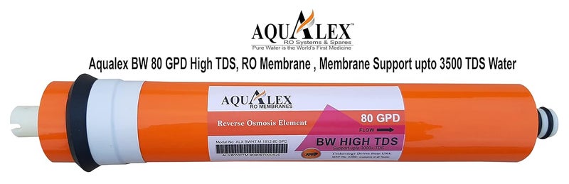 AqualexPokar RO BW HI TDS 80 GPD RO Membrane Support upto 3500 TDS Suitable For RO Water Purifier - Image 2