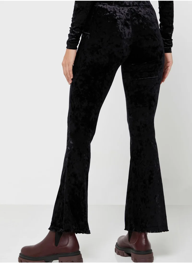 MONKI Flared High Waist Pants