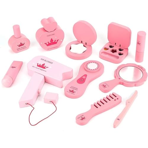 BLiSS HUES Kids Pretend Play Makeup Kit in a Portable Bag (Royal White) - Image 4