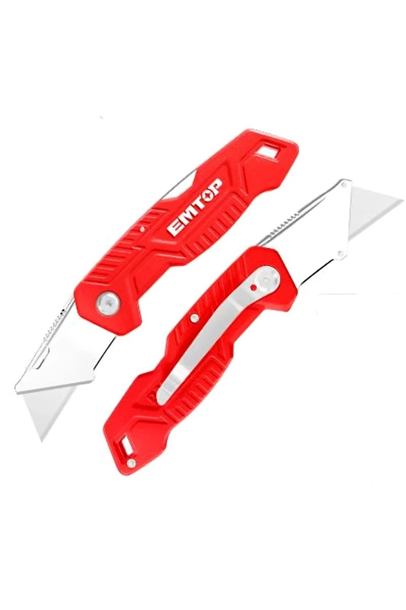 EMTOP Chrome Triangular Blade Scalpel with 6 Extra Blades - Image 1