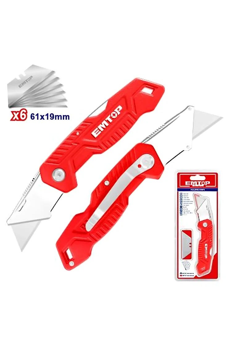 EMTOP Chrome Triangular Blade Scalpel with 6 Extra Blades - Image 2