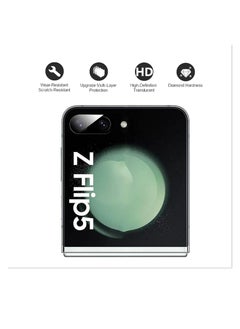 Camera Lens Protector for Samsung Galaxy Z Flip 5 5G, HD Tempered Glass Film, Easy Installation Kit Case Friendly Protective Glass Scratch-Resistant No Bubbles Lens Protector for Galaxy Z Flip5
