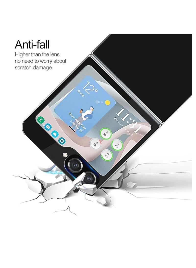 Generic - Camera Lens Protector for Samsung Galaxy Z Flip 5 5G, HD Tempered Glass Film, Easy Installation Kit Case Friendly Protective Glass Scratch-Resistant No Bubbles Lens Protector for Galaxy Z Flip5 - Image 1