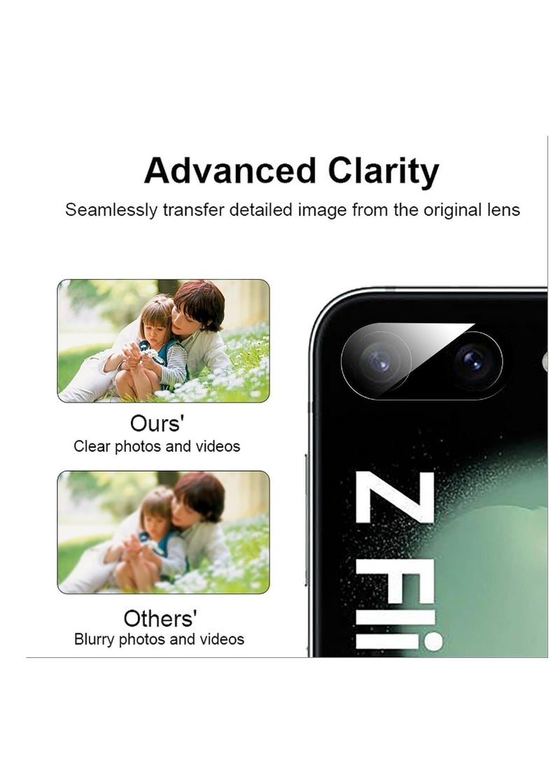 Generic - Camera Lens Protector for Samsung Galaxy Z Flip 5 5G, HD Tempered Glass Film, Easy Installation Kit Case Friendly Protective Glass Scratch-Resistant No Bubbles Lens Protector for Galaxy Z Flip5 - Image 1