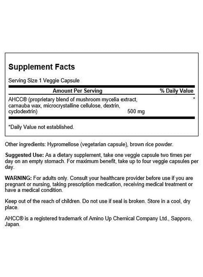 SWANSON Maximum Strength Ahcc Promoting Advanced Immune Support Natural Supplement Aiding Nk Cells & Liver Support (60 Veggie Capsules 500Mg Each) - Image 3