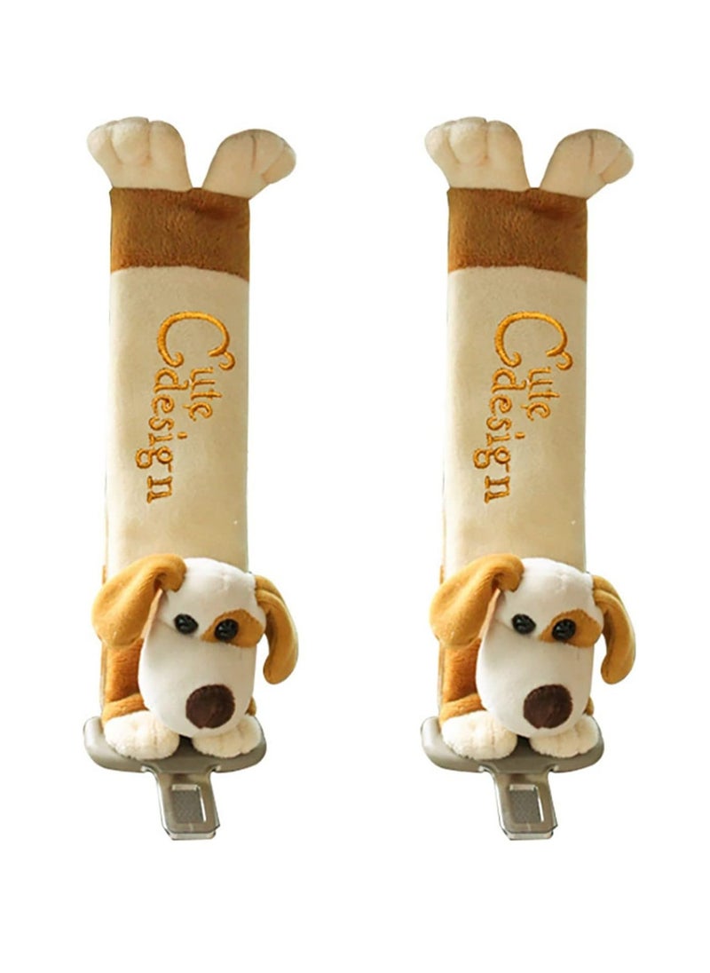 Oasisgalore Baby Car Seat Strap Cover，Cute Dog Design Seat Belt Cover Cushions Pads for Kids  - Image 1