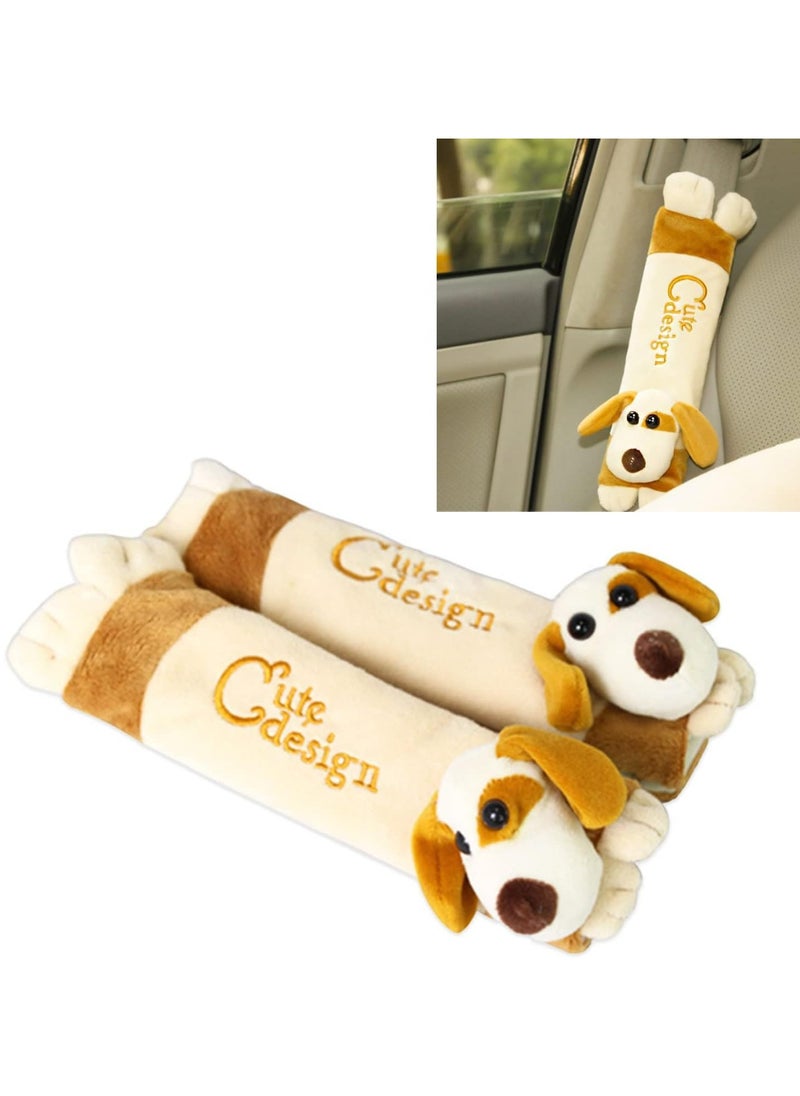 Oasisgalore Baby Car Seat Strap Cover，Cute Dog Design Seat Belt Cover Cushions Pads for Kids  - Image 3