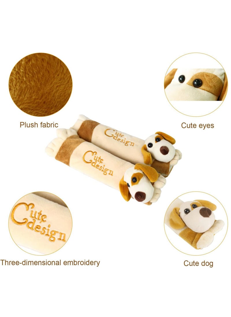 Oasisgalore Baby Car Seat Strap Cover，Cute Dog Design Seat Belt Cover Cushions Pads for Kids  - Image 5