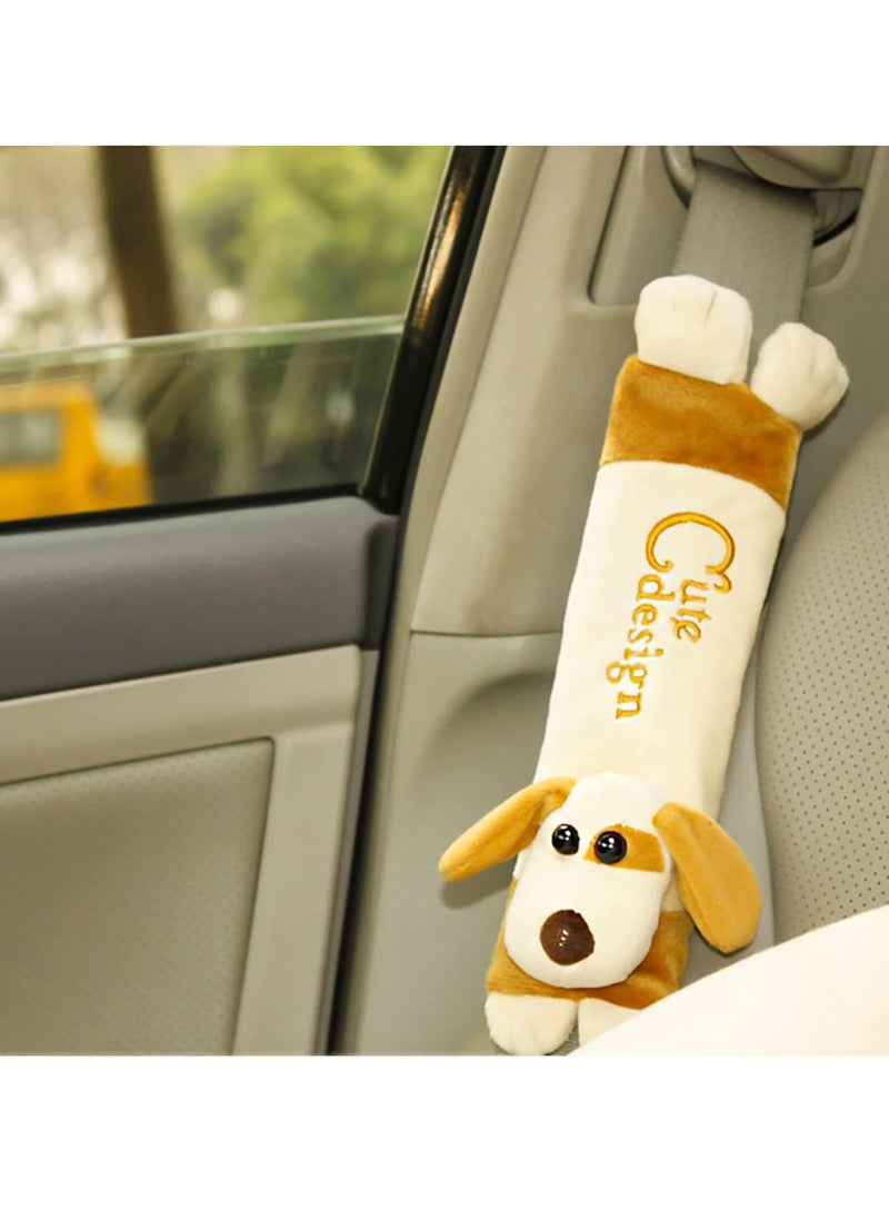 Oasisgalore Baby Car Seat Strap Cover，Cute Dog Design Seat Belt Cover Cushions Pads for Kids  - Image 2