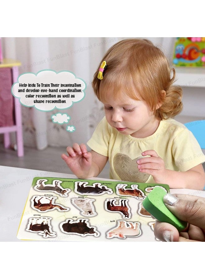 فنبلاست لوحة أحجيات حيوانات إيفا من فن بلاست للأطفال - لوحة تعليمية للأطفال، حصيرة أحجيات إسفنجية للعب والتعلم (عبوة من قطعة واحدة؛ متعددة الألوان) (حيوان) - Image 4