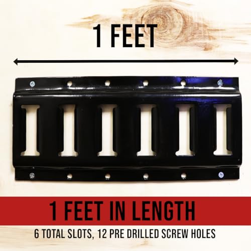 Boxer 4 Pack E-Tracks - 1 Feet Length, E Track Tie Down Rails for Cargo, Pickup Trucks, Trailers, Vans, RV, Garage, DIY Organizer - Black Finish - Image 3