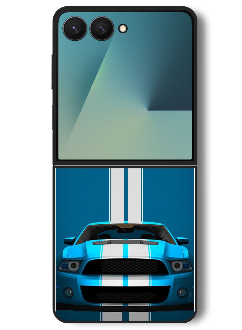 Theodor Case Compatible with Samsung Galaxy Z Flip 7 - 6.9 Inch Protection Shockproof Bumper Cover Car (9) - Image 1