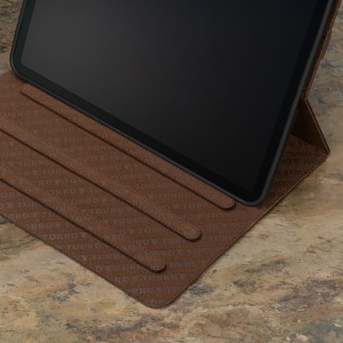 TORRO Case Compatible with iPad Pro 13” (2025/2024) – Premium Leather iPad Pro 13” M5 / M4 Case with Stand Function, Apple Pencil Connectivity and Wake/Sleep Function (Dark Brown) - Image 4