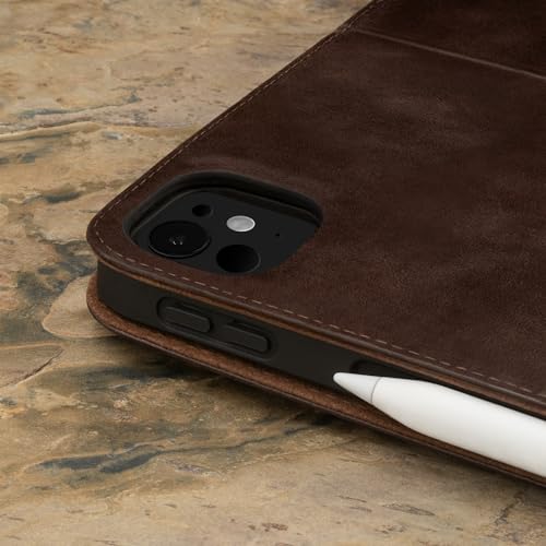 TORRO Case Compatible with iPad Pro 13” (2025/2024) – Premium Leather iPad Pro 13” M5 / M4 Case with Stand Function, Apple Pencil Connectivity and Wake/Sleep Function (Dark Brown) - Image 5