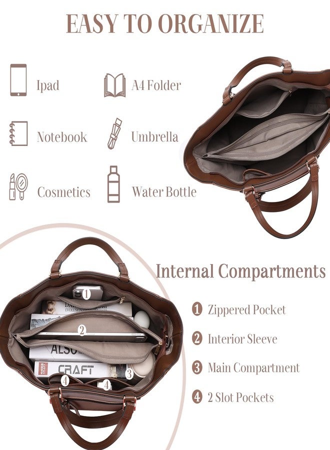 فاشي حقيبة يد نسائية من VASCHY، حقيبة كتف أنيقة من قماش الكانفاس والجلد النباتي بتصميم مرقع، مناسبة للعمل، مصنوعة من قماش الكانفاس. - Image 4