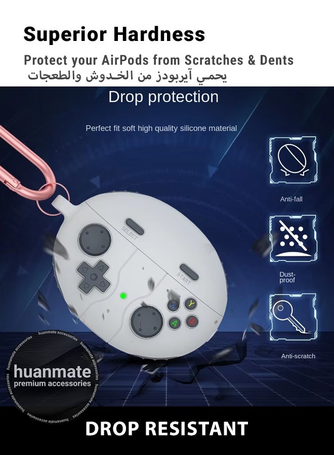 huanmate Huawei FreeBuds 6i Premium Protection Case Cover - Light Grey - Lightweight, Stylish Design, Accurate Cut-outs - Easy to Install & Remove - Durable Shield for Your Huawei FreeBuds 6i - Image 4
