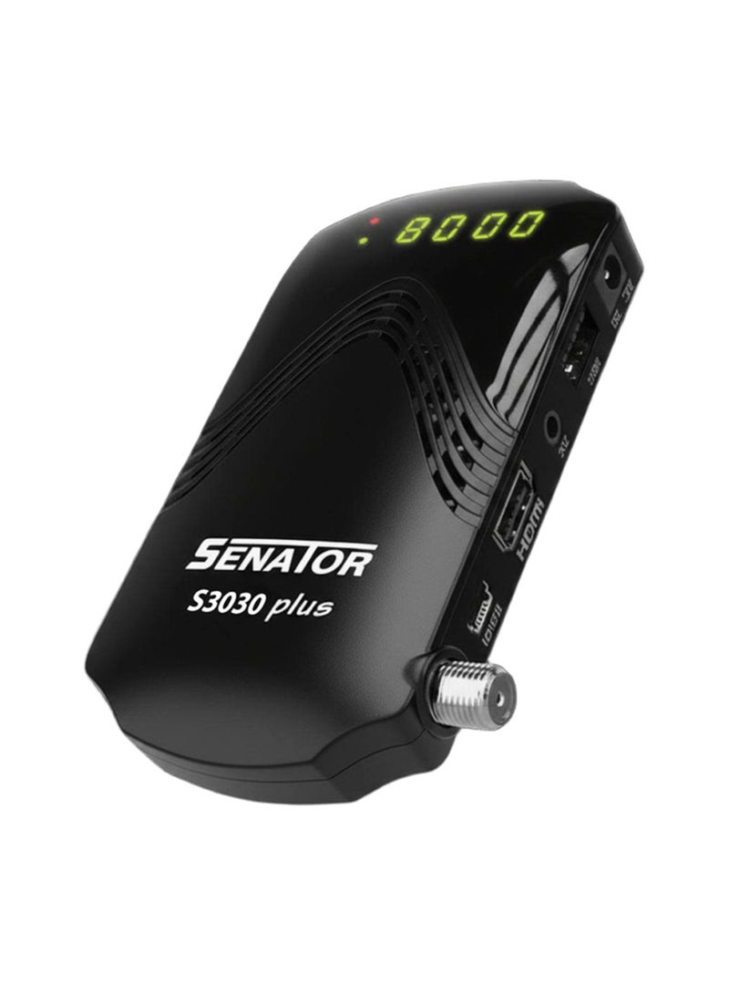 S3030 Plus Digital Satellite Receiver Full HD , Black