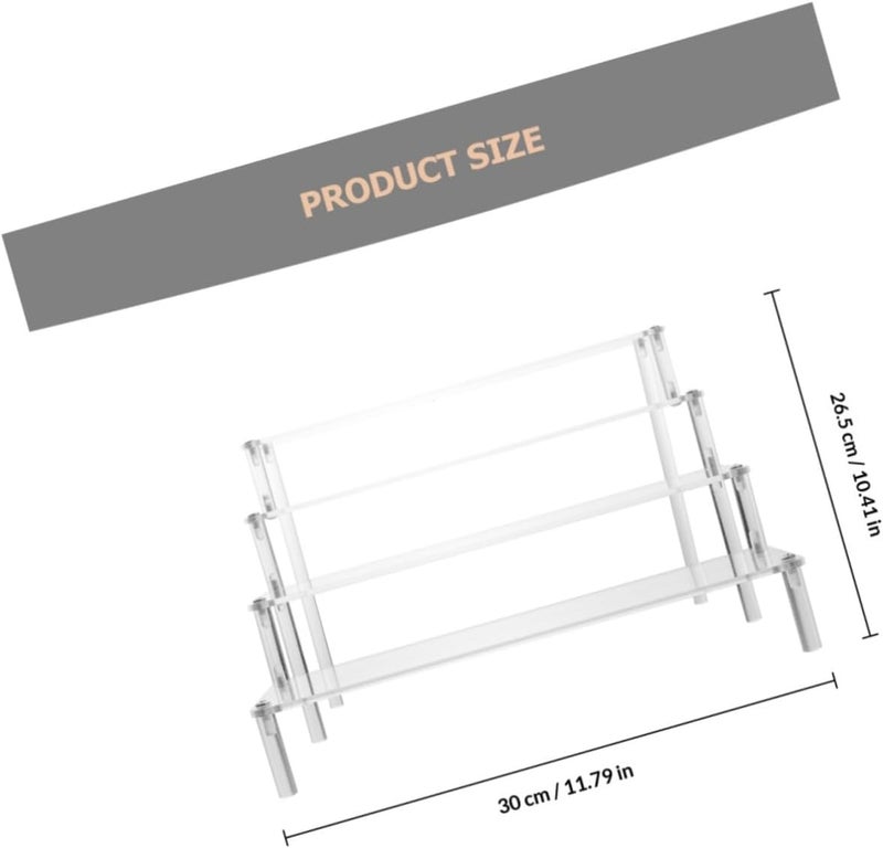 Angoily Nail Rack Acrylic Display Shelf Home Cosmetic Holder Multi-functional Storage - Image 2