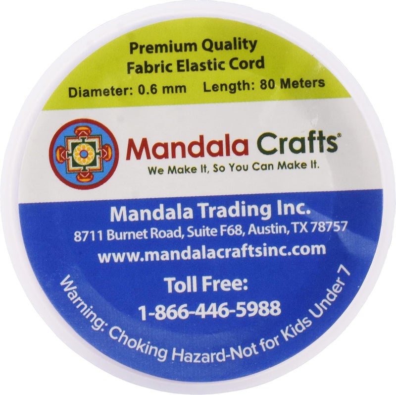 Mandala Crafts Lavender Shirring Elastic Thread for Sewing, Knitting, Smocking, and DIY Crafts - 87 Yards 0.6mm Fine Thin Stretch Thread for Sewing Machines - Image 3